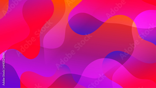 Gradient background with purple red morphing shapes. Morphing colorful blobs. Vector 3d illustration. Abstract 3d background. Liquid colors. Decoration for banner or sign design