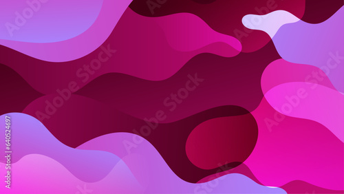 Fluid gradient background vector. Cute and minimal style posters with purple magenta, vibrant organic shapes and liquid color. Modern wallpaper design for social media, idol poster, banner, flyer.