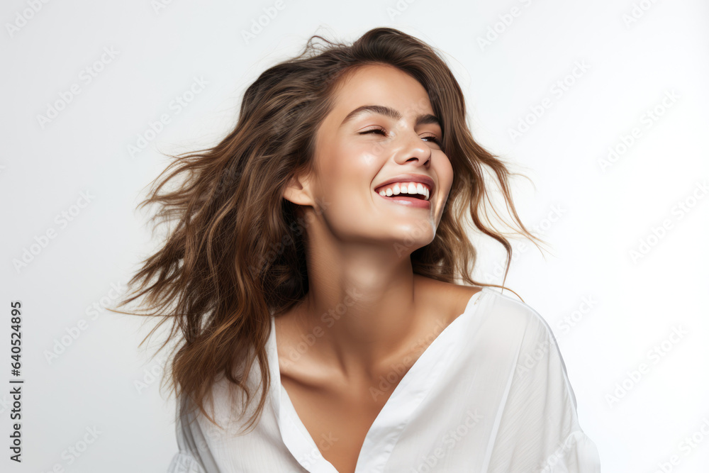 Lively Young Woman Model On White Background . Сoncept Young Woman Style, Lively Fashion Trend, Model Overnight Success, White Background Photography Lively Young Woman Model On White Background . Сoncept Young Woman Style, Lively Fashion Trend, Model Overnight Success, White Background Photography