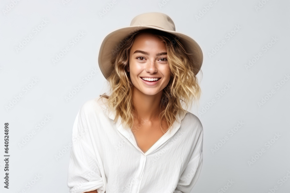 Lively Young Woman Model On White Background. Сoncept Young Women In The Fashion Industry, Celebrating Diversity In The Media, Lgbtq Representation In Photo Shoots, How Money Impacts Modeling Careers Lively Young Woman Model On White Background. Сoncept Young Women In The Fashion Industry, Celebrating Diversity In The Media, Lgbtq Representation In Photo Shoots, How Money Impacts Modeling Careers