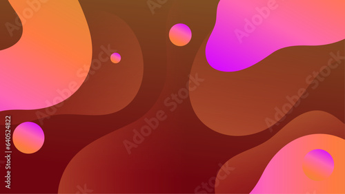 Fluid gradient background vector. Cute and minimal style posters with colorful, vibrant organic shapes and liquid color. Modern wallpaper design for social media, idol poster, banner, flyer.