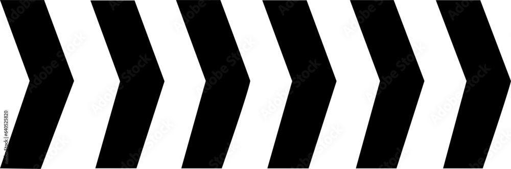 Temporary road control version Chevron alignment right curve sign. Replaceable vector design. Temporary road control version Chevron alignment right curve sign. Replaceable vector design.