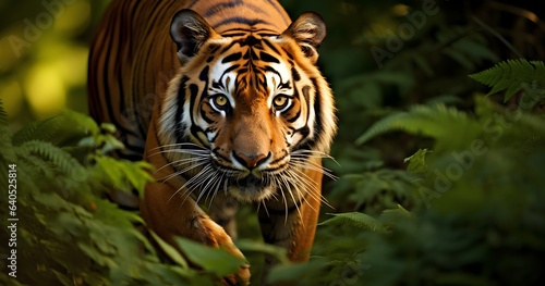 The tiger's expression exudes a mix of intensity and grace © Mona