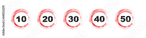 speed limit sign	