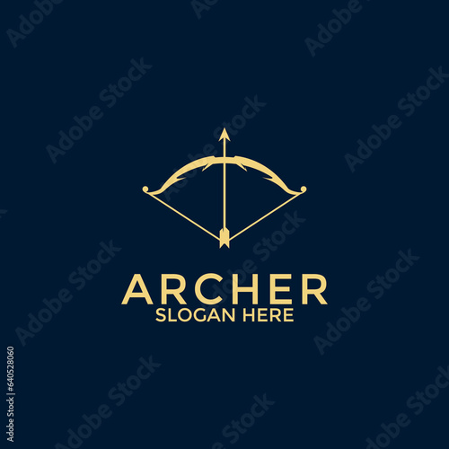 archer logo vector, creative archer logo design template