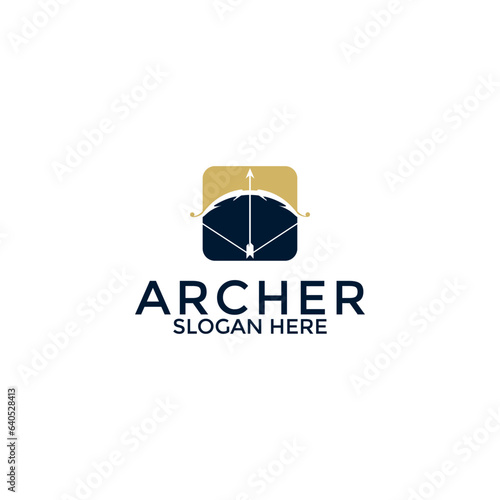 archer logo vector, creative archer logo design template