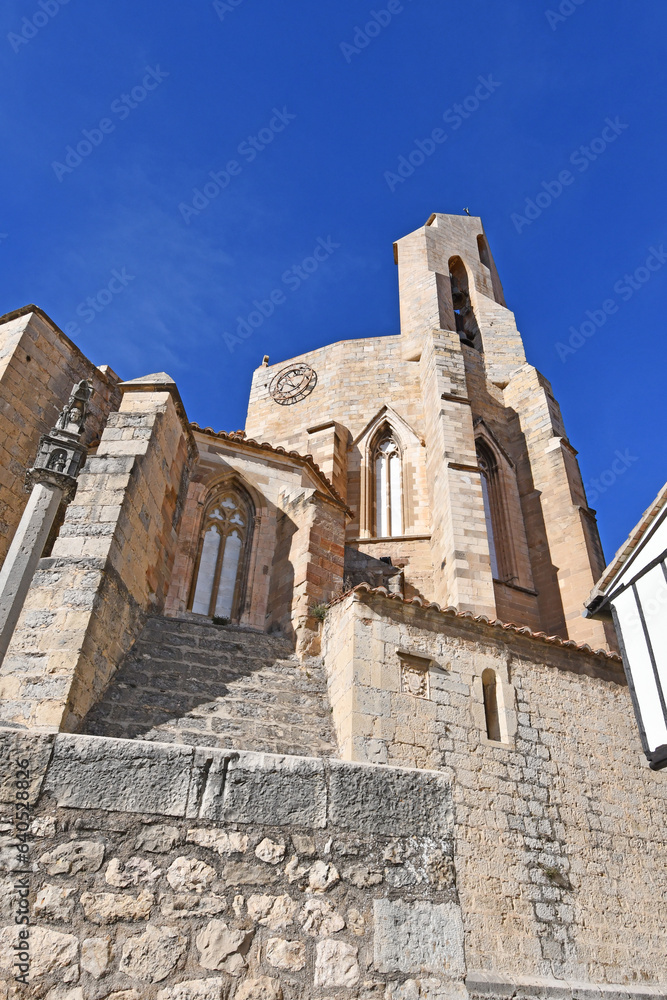 Bell tower in the Morella church
