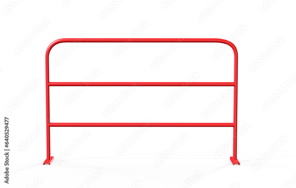 White wooden fence 3D render illustration isolated on white background White wooden fence 3D render illustration isolated on white background