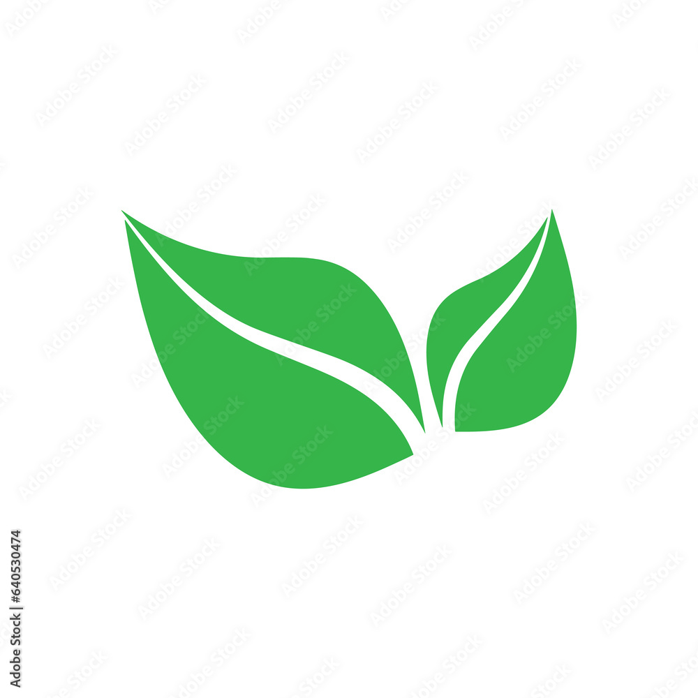 leaf icon on white background leaf icon on white background