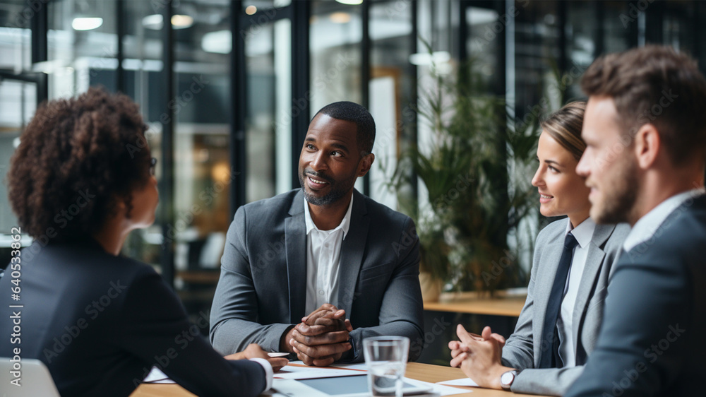 Business Conference Scene. 
AI Generative