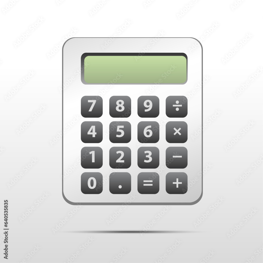 Calculator isolated on white background. Calculator isolated on white background.