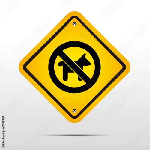 Free Download No dogs allowed. Dog prohibition sign - GFXLoad