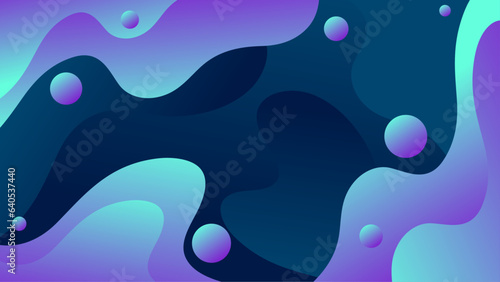 Fluid gradient background vector. Cute and minimal style posters with purple blue, vibrant organic shapes and liquid color. Modern wallpaper design for social media, idol poster, banner, flyer.