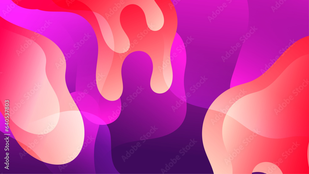 purple pink gradient background design. Abstract geometric background with liquid shapes.