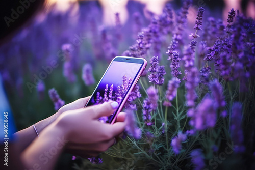 Digital Lavender in Mindfulness App: A Symbol of Tranquility and Peace