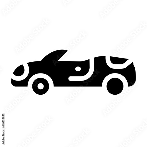 convertible car Solid icon