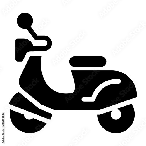 motor scooter Solid icon