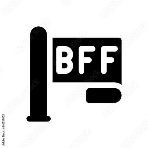best friends glyph icon