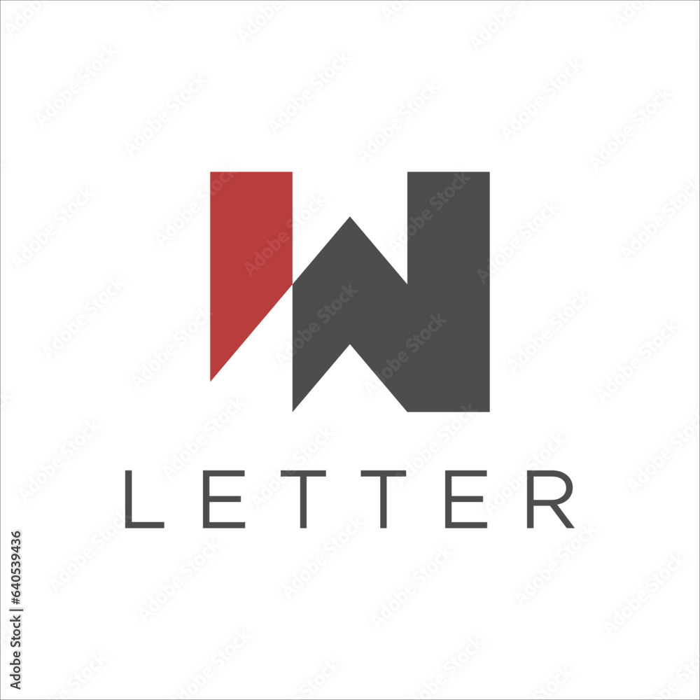 W WI Letter Logo Design Template Element W WI Letter Logo Design Template Element