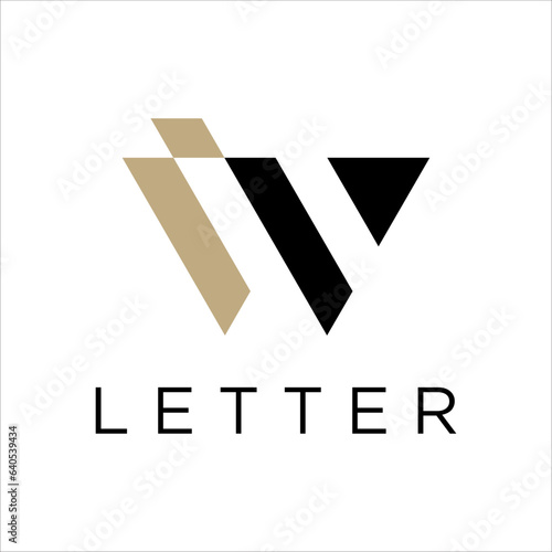 W WI Letter Logo Design Template Element