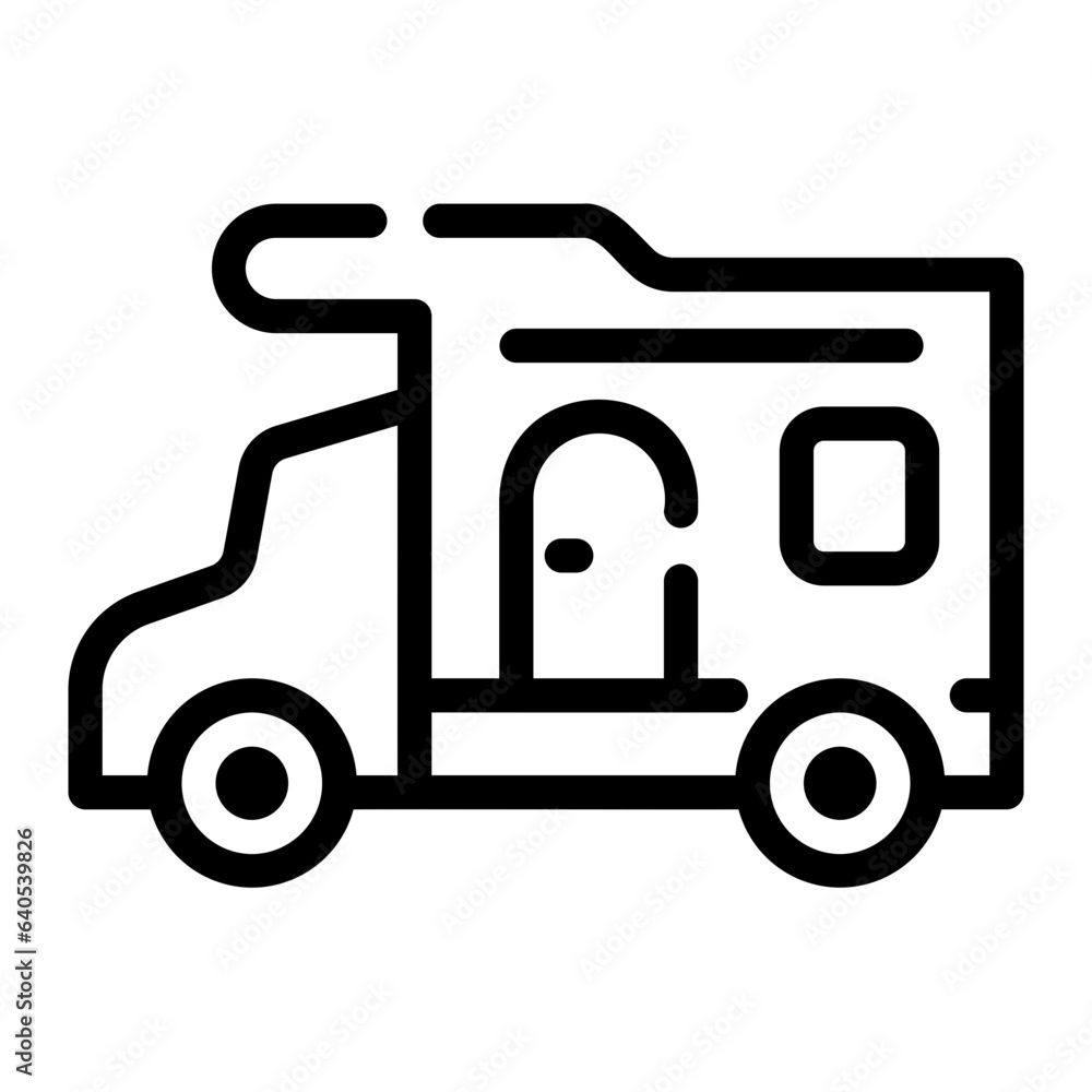 caravan Line Icon caravan Line Icon