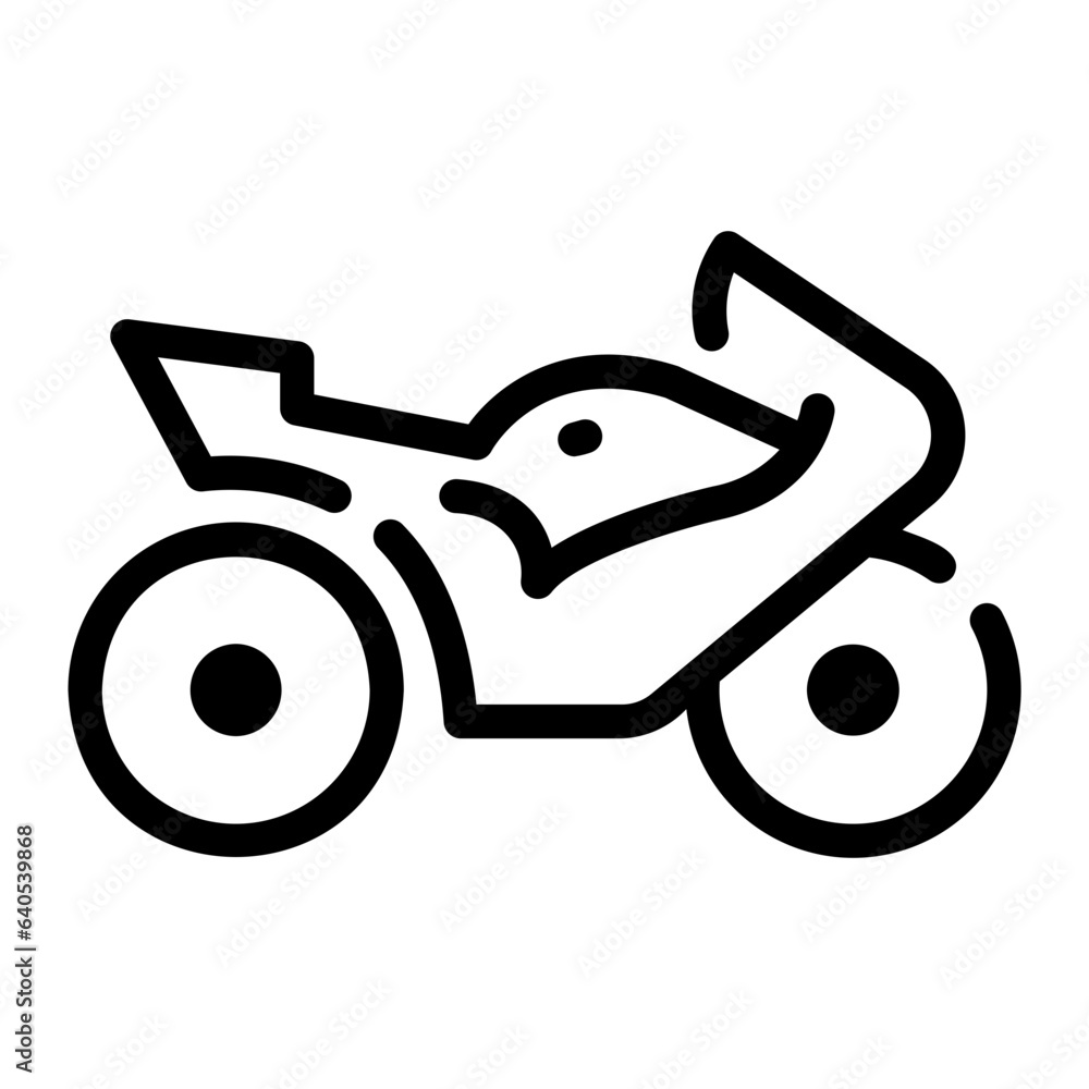 motorcycle Line Icon motorcycle Line Icon