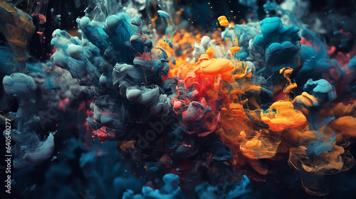 Splash of paint. Abstract background. © alexkich