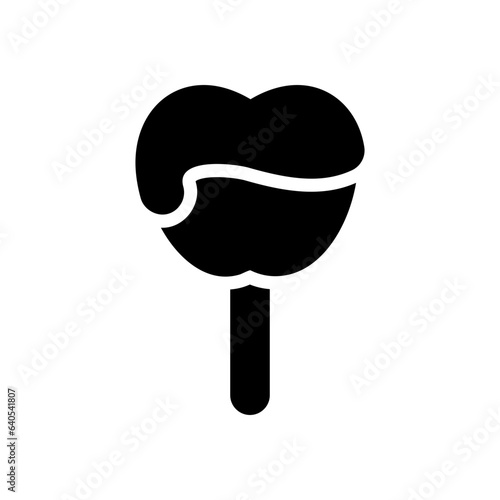 caramelized apple glyph icon