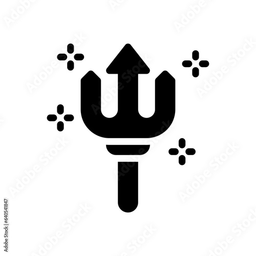 trident glyph icon