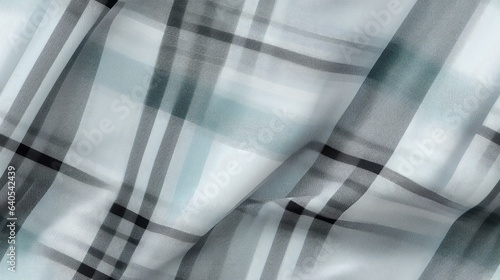 blue, white and black seamless Checkered tartan fabric perfect for shirts or tablecloths, featuring a classic Scottish plaid design. Also great as a versatile backdrop or wallpaper.