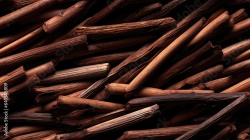 Seamless pattern cinnamon. Also great as a versatile backdrop or wallpaper. photo