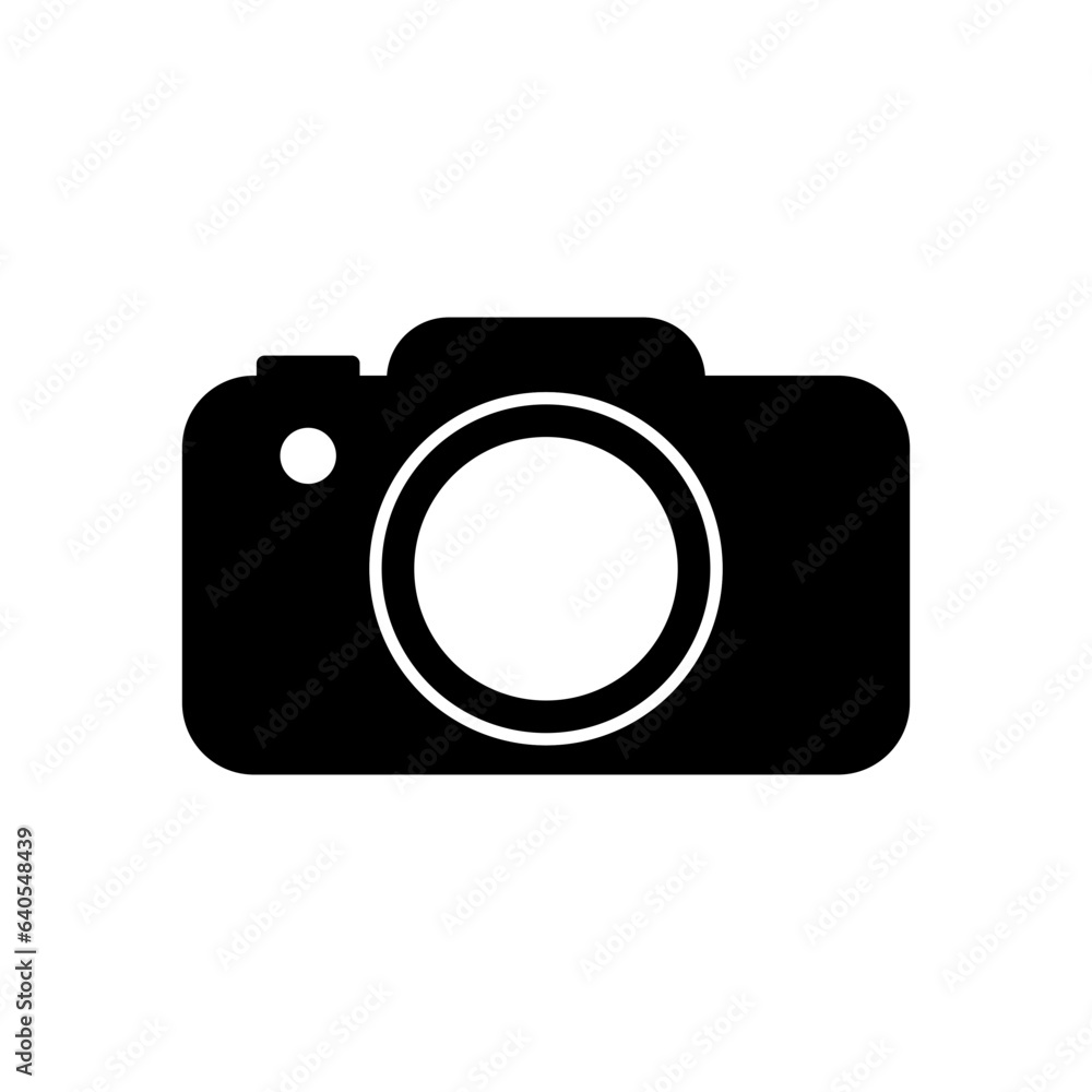 camera icon on white