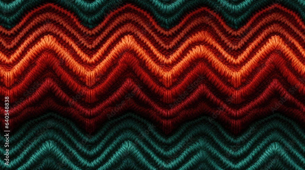 Knitted seamless zigzag pattern. Also great as a versatile backdrop or wallpaper.