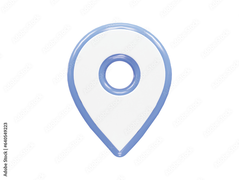 Location icon 3d rendering vector Location icon 3d rendering vector