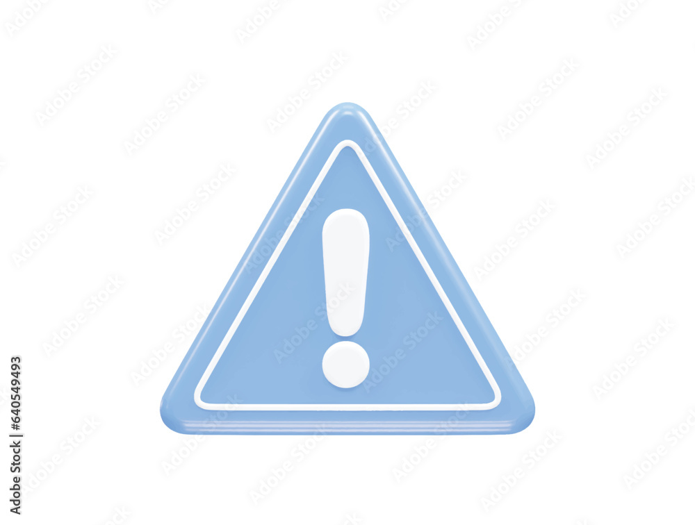 Exclaimed icon vector render element Exclaimed icon vector render element