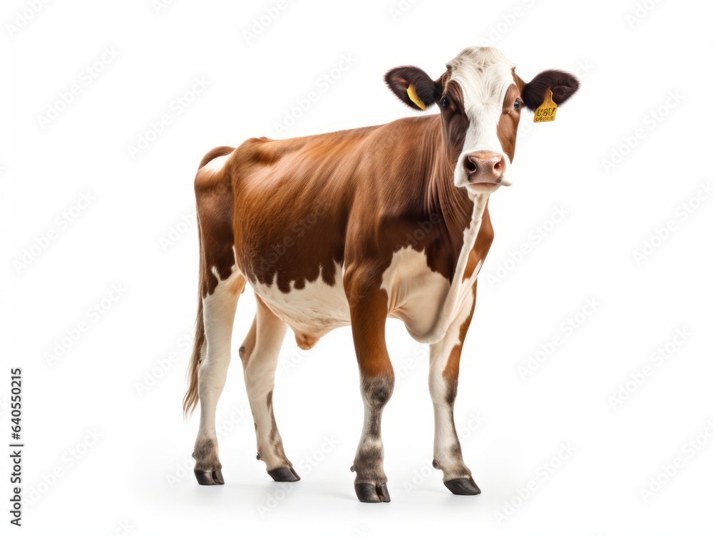 cow isolated on white