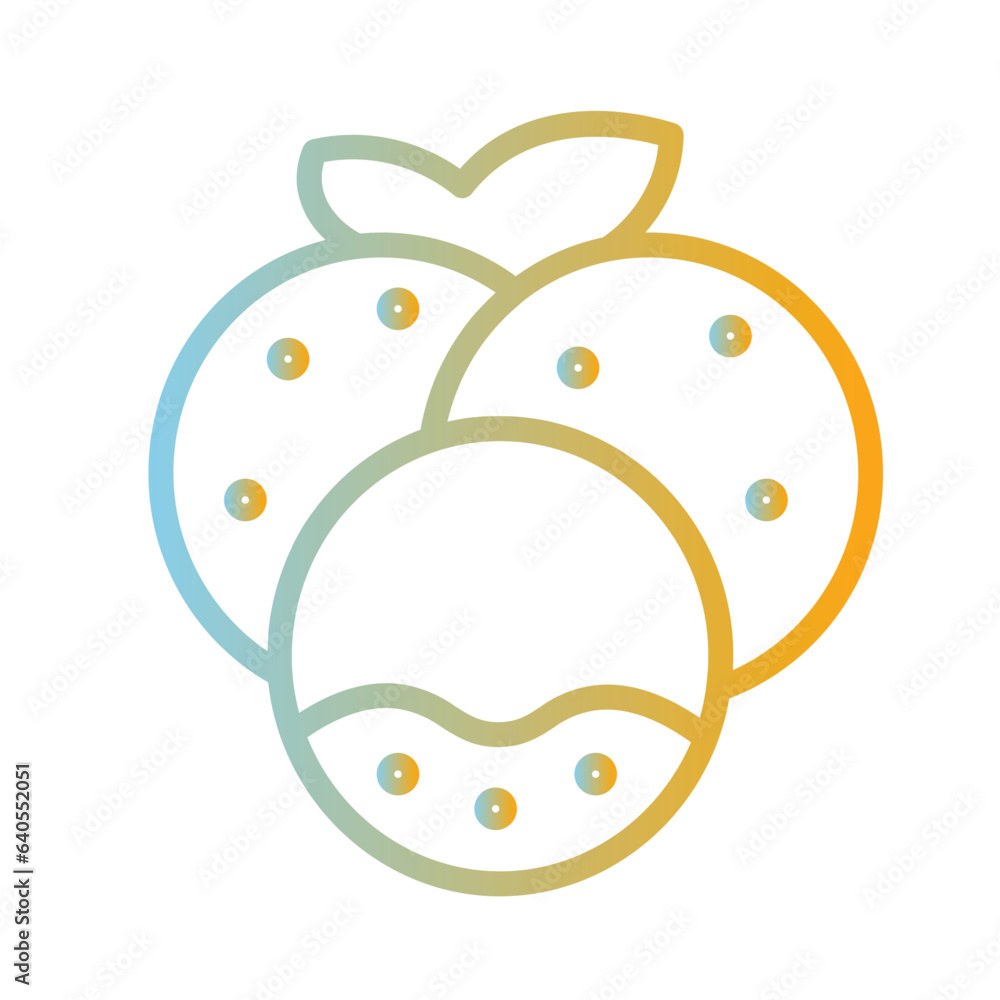 Obraz premium Food Fruit Longan Gradient Icon