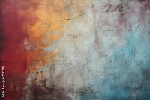 Colorful abstract background with grunge textures and paint splashes. abstract painting background or texture, AI Generated