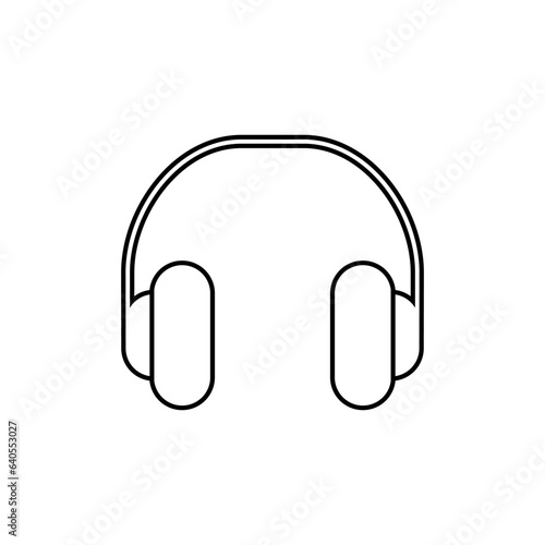 Head Phones Icon. Audio, Hearing Element Symbol - Vector. 