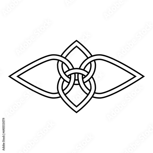 Celtic Knots icon vector. Celtic signs illustration symbol. Celtic drawings symbol or logo.