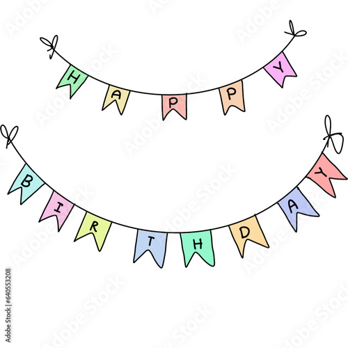 birthday flag decoration