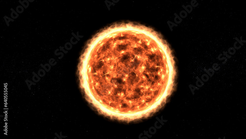 Sun Realistic 4K Stock Image
