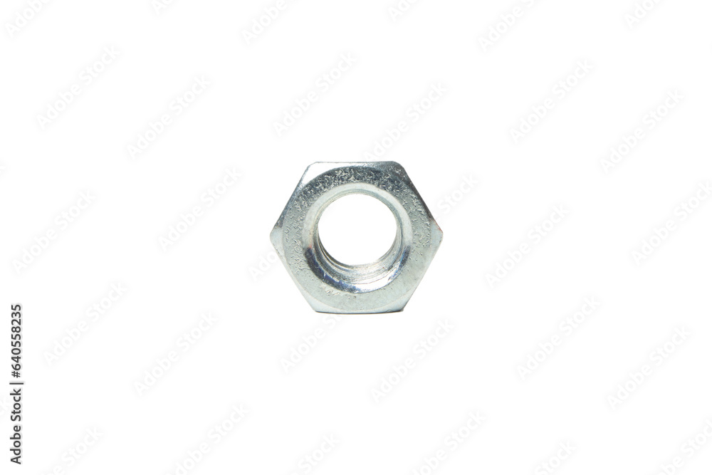 PNG, One metal nut, isolated on white background PNG, One metal nut, isolated on white background