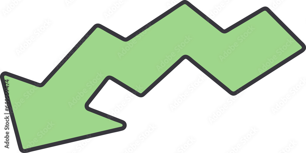 Groovy arrow illustration Groovy arrow illustration