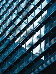 Modern building Glass facade steel pattern Architecture details