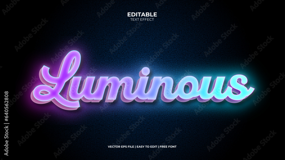 Luminous Modern editable text effect in background. Suitable for tourism promotional banner, brochure template etc.. Typography logo Luminous Modern editable text effect in background. Suitable for tourism promotional banner, brochure template etc.. Typography logo