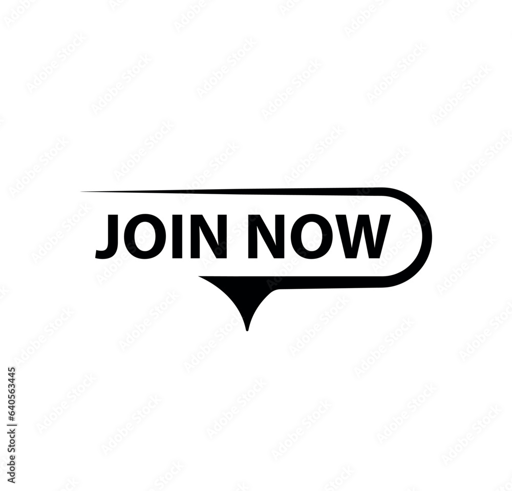 join now sign on white background join now sign on white background