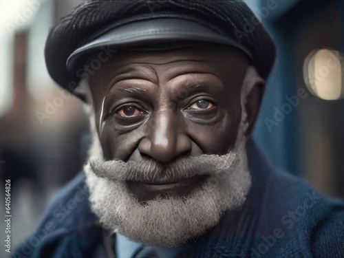 Portrait of handsome elderly man