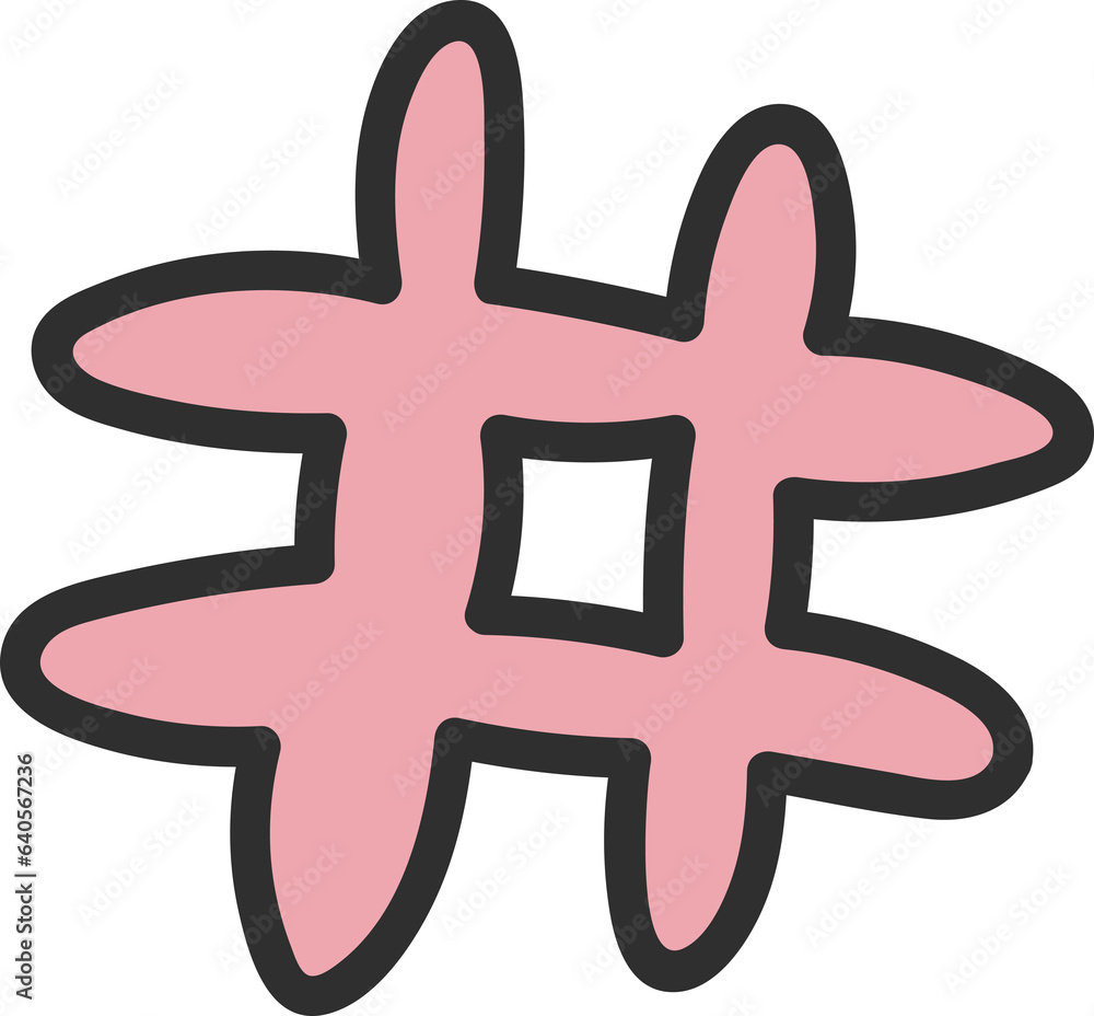 Fototapeta premium Groovy symbol illustration