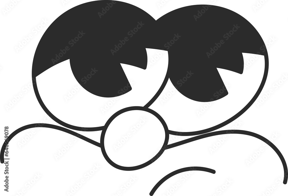 Comic face character illustration Comic face character illustration